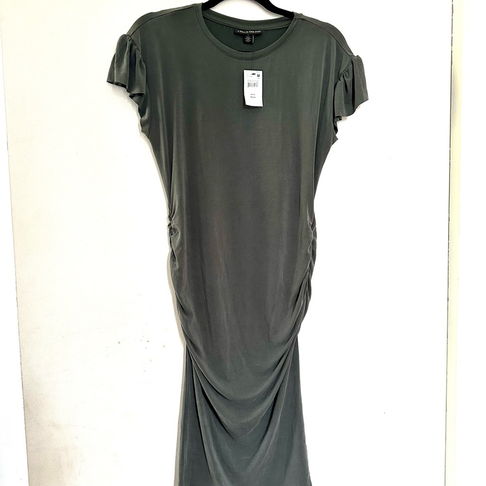 Sage pea in the pod t shirt dress